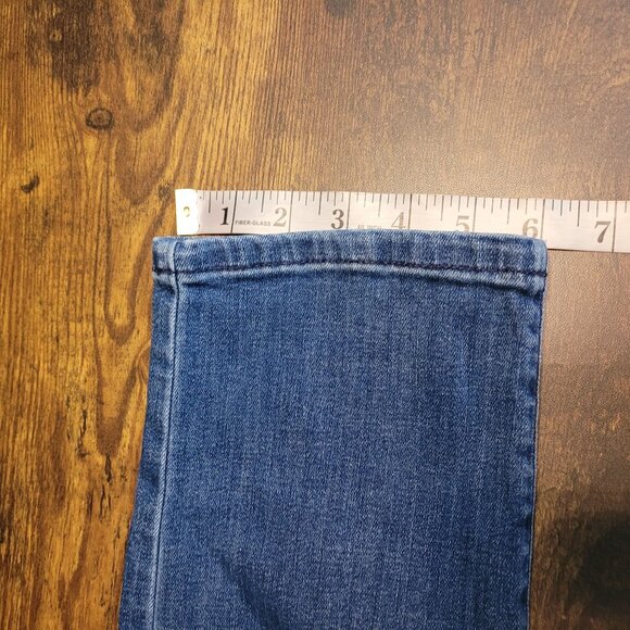 J Jill Jeans Sz 8 Authentic Slim Ankle Mid Rise Comfort Stretch Medium Dark Wash - Picture 9 of 10